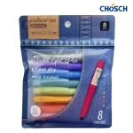 CHOSCH Pocket Gel Pen Tip 0.5 mm 8 Colors , Fast Dry , Mat Finished (CS-G332-RS) - Chosch