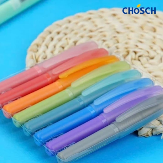 CHOSCH Pocket Gel Pen Tip 0.5 mm 8 Colors , Fast Dry , Mat Finished (CS-G332-RS) - Chosch - Image 7