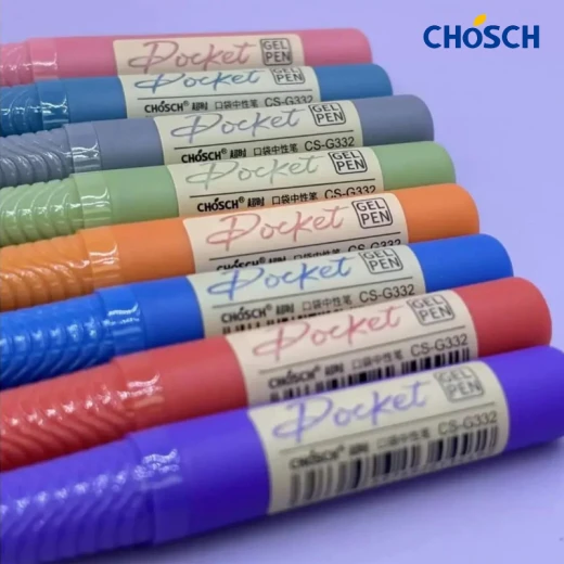 CHOSCH Pocket Gel Pen Tip 0.5 mm 8 Colors , Fast Dry , Mat Finished (CS-G332-RS) - Chosch - Image 4