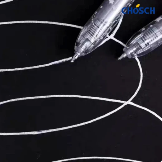 CHOSCH Roll Metallic Long Capacity Gel Pen 1.0 mm Tip 3 Colors 4 Pens , Suitable For Writing On Paper, Especially Black Paper (CS-G360-RS) - Chosch - Image 2