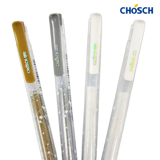 CHOSCH Roll Metallic Long Capacity Gel Pen 1.0 mm Tip 3 Colors 4 Pens , Suitable For Writing On Paper, Especially Black Paper (CS-G360-RS) - Chosch - Image 8