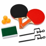 طقم تنس طاولة (بينج بونج) متكامل – مضربان، 3 كرات، شبكة قابلة للتعديل مع حاملين للشبكة – للعب العائلي والترفيهي – +6 سنوات - ألعاب ار اس