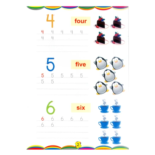 Erasable White Board book learning Numbers Size 33.5 x 24 cm 10 Pages (1709-RS) - Rs Toys - Image 3