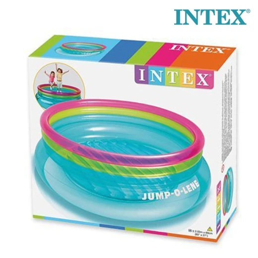Intex Jump-O-Lene Inflatable Kids Bounce Ring 203×69 cm – Safe Soft Walls, Fits 2 Children, Indoor & Outdoor Use (Ages 3–6) - Rs Toys - Image 2
