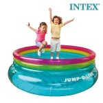 Intex Jump-O-Lene Inflatable Kids Bounce Ring 203×69 cm – Safe Soft Walls, Fits 2 Children, Indoor & Outdoor Use (Ages 3–6) - Rs Toys