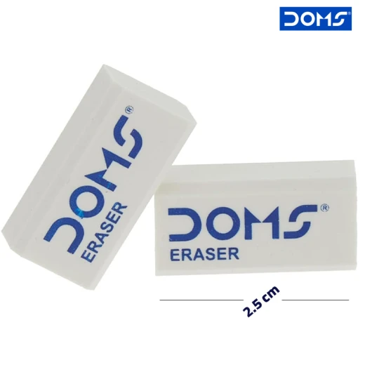 DOMS - White Eraser Jar Of 30 Small Erasers 2.5 cm long (7255-RS) - Rs Toys - Image 2