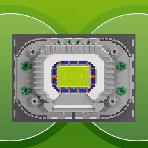 Santiago Bernabéu Football Stadium Building Model – 2727 Pieces | Real Madrid Stadium Replica | Educational Building Toy for Kids & Adults | Suitable for Ages 6+ - Rs Toys - Image 3