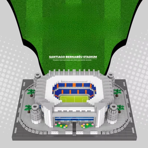 Santiago Bernabéu Football Stadium Building Model – 2727 Pieces | Real Madrid Stadium Replica | Educational Building Toy for Kids & Adults | Suitable for Ages 6+ - Rs Toys - Image 5