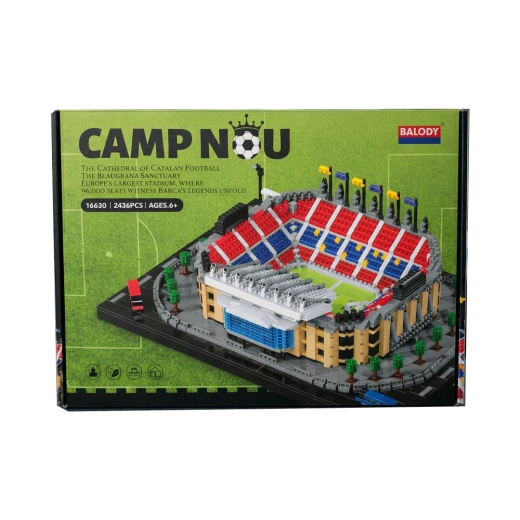 Camp Nou Football Stadium Building Block Model – 2436 Pieces | FC Barcelona Stadium Miniature Model | Educational Construction Toy for Kids and Adults | Ages 6+ - Rs Toys - Image 9