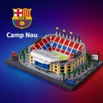 Camp Nou Football Stadium Building Block Model – 2436 Pieces | FC Barcelona Stadium Miniature Model | Educational Construction Toy for Kids and Adults | Ages 6+ - Rs Toys