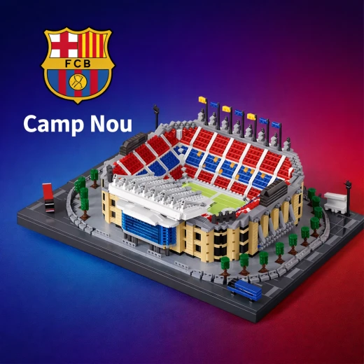Camp Nou Football Stadium Building Block Model – 2436 Pieces | FC Barcelona Stadium Miniature Model | Educational Construction Toy for Kids and Adults | Ages 6+ Camp Nou Football Stadium Building Block Model – 2436 Pieces | FC Barcelona Stadium Miniature Model | Educational Construction Toy for Kids and Adults | Ages 6+