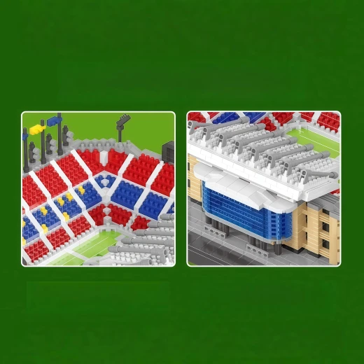Camp Nou Football Stadium Building Block Model – 2436 Pieces | FC Barcelona Stadium Miniature Model | Educational Construction Toy for Kids and Adults | Ages 6+ - Rs Toys - Image 8