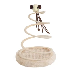 pets Spiral Cat Toy with Moving Mouse