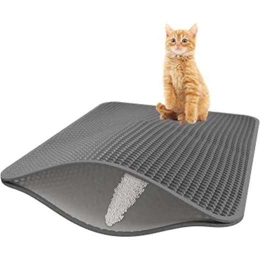 Pets Cat Litter Trapping Mat – Double-Layer & Non-Slip 75 X 55cm Pets Cat Litter Trapping Mat – Double-Layer & Non-Slip 75 X 55cm