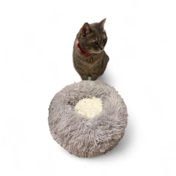 Pets Luxury Fluffy Pet Bed - Cozy & Calming Small Size