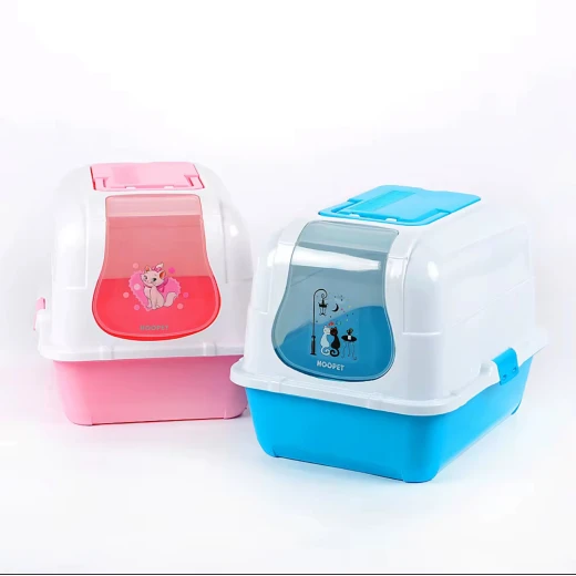 Pets Enclosed Cat Litter Box , Size (51x40x40cm) Pets Enclosed Cat Litter Box , Size (51x40x40cm)