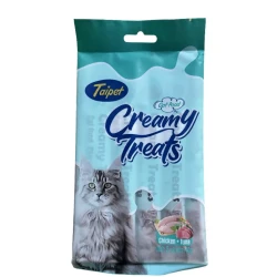Pets Taipet Cat Creamy Treats Chicken&Tuna Recipe,5pcs in 1pack