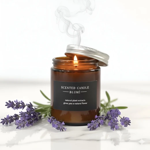 شمعة معطرة برائحة الافندر شمعة معطرة برائحة الافندر