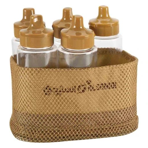 طقم أدوات مصابيب وبهارات 6 قطع مع حقيبة قماش كاكي (22×12×18 سم) – تخزين محكم، حمل سهل، مثالي للرحلات  - عتاد - Image 5