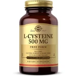 Solgar L-Cysteine 500mg – 90 Vegetable Capsules – Free Form Amino Acid for Keratin Support, Hair, Skin & Nails – Vegan, Gluten & Dairy Free - Solgar
