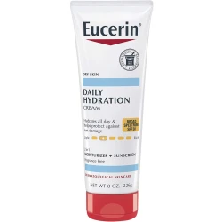 Eucerin Daily Moisturizing Cream, SPF 30, Fragrance-Free, 8 fl oz (226 ml)