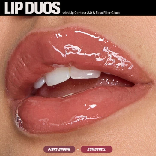Huda Beauty FAUXFILLER Extra Shine Lip Gloss (Bombshell) - Huda beauty - Image 2