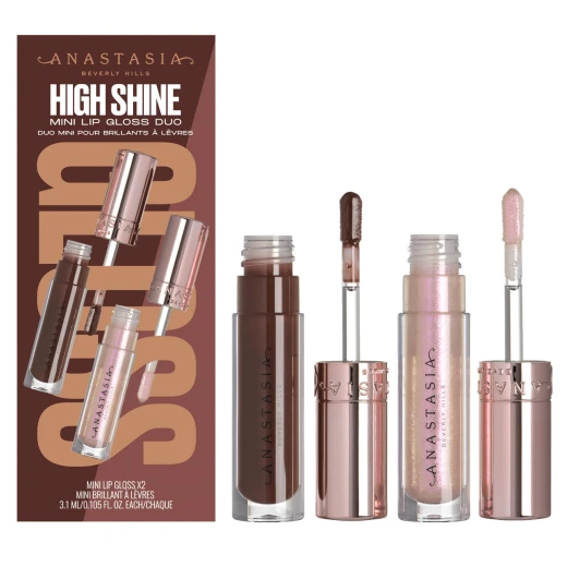Anastasia Beverly Hills Mini Lip Gloss Duo – High Pigment Scented Lip Lacquer Set for Volumized, Shimmering & Luminous Lips (Molten/Aura) Anastasia Beverly Hills Mini Lip Gloss Duo – High Pigment Scented Lip Lacquer Set for Volumized, Shimmering & Luminous Lips (Molten/Aura)