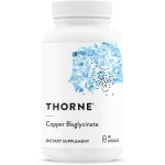 THORNE Copper Bisglycinate – Highly Absorbable Chelated Copper Supplement – Supports Bone, Heart, Blood Vessel, Nerve & Skin Health - Thorne