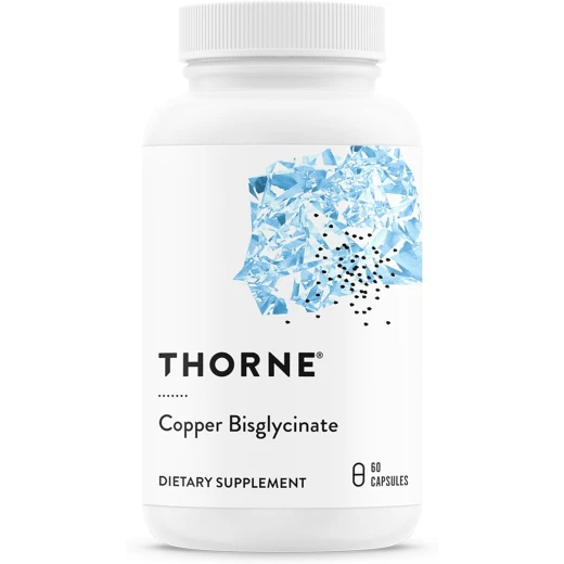THORNE Copper Bisglycinate – Highly Absorbable Chelated Copper Supplement – Supports Bone, Heart, Blood Vessel, Nerve & Skin Health