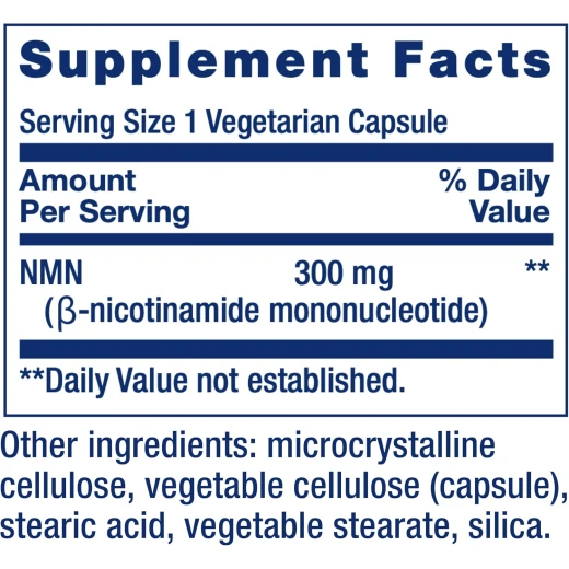 Life Extension NAD+ Cell Support NMN – 300mg Nicotinamide Mononucleotide – 30 Vegetarian Capsules – Healthy Aging & Cellular Energy Support – Gluten Free, Non-GMO - Life extension - Image 2