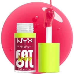 NYX PROFESSIONAL MAKEUP Fat Oil Lip Drip, Moisturizing, Shiny, Vegan Tinted Lip Gloss, Non-Sticky Finish, 12H Hydration, Squalane, Raspberry and Cloudberry Oils - Newsfeed (Rose Nude)