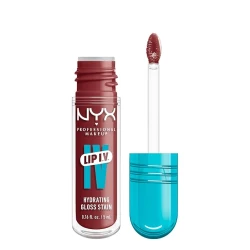 NYX Professional Makeup Lip IV Hydrating Glossy Lip Stain with 12HR Hydration (Dripping in Rose)
