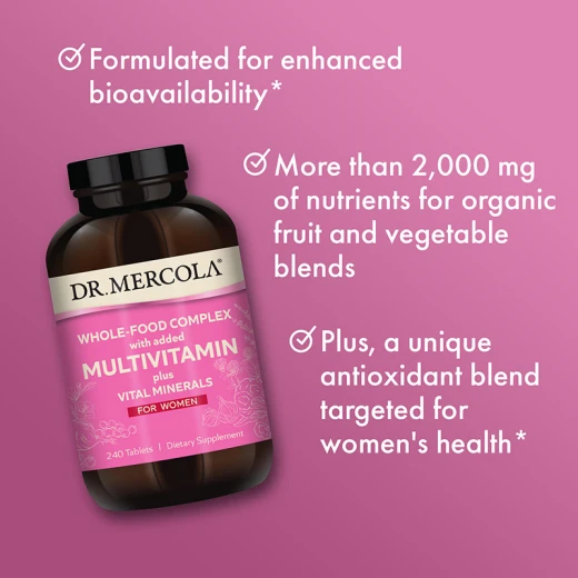 Whole-Food Complex Multivitamin for Women with Vital Minerals – Daily Nutritional Support Supplement for Women's Wellness - Drmercola - Image 2