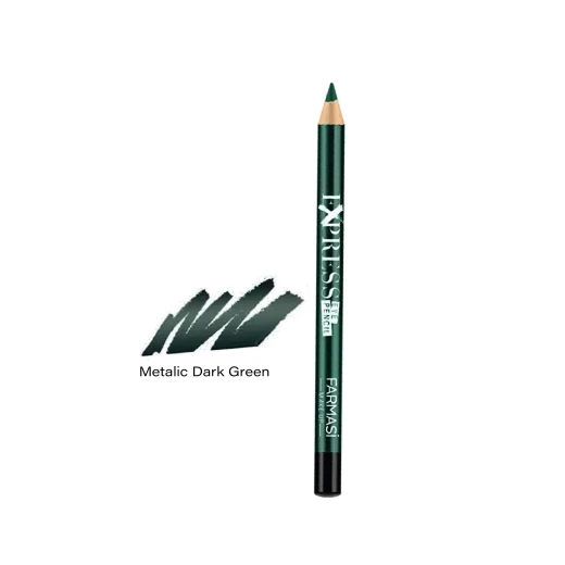 Farmasi Express Metallic Dark Green Eyeliner Pencil Long Lasting Eye Makeup for Defined Eyes Farmasi Express Metallic Dark Green Eyeliner Pencil Long Lasting Eye Makeup for Defined Eyes