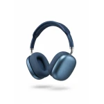 Wireless Over-Ear Headphones with Premium Stereo Sound, Noise Isolation, Soft Cushions & Adjustable Headband Blue