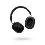 Wireless Over-Ear Headphones with Premium Stereo Sound, Noise Isolation, Soft Cushions & Adjustable Headband Black