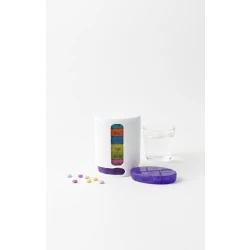 Weekly Smart Pill Organizer – Color-Coded Compartments for Each Day, Easy Medication & Supplement Management at Home or on the Go