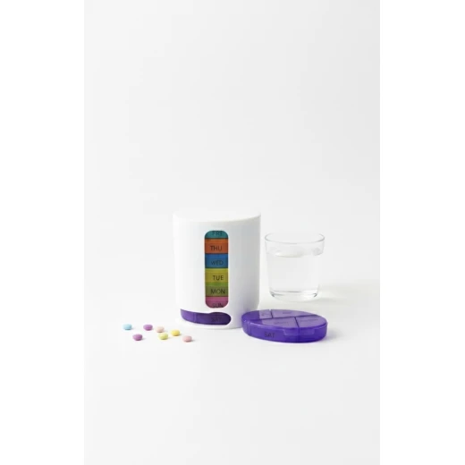 Weekly Smart Pill Organizer – Color-Coded Compartments for Each Day, Easy Medication & Supplement Management at Home or on the Go Weekly Smart Pill Organizer – Color-Coded Compartments for Each Day, Easy Medication & Supplement Management at Home or on the Go