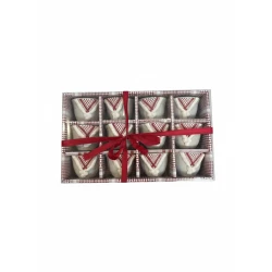 12-Piece Arabic Coffee Cups Set with Traditional Red Shemagh-Inspired Design in Luxury Gift Box – Ceramic Arabic Coffee Cups for Hospitality & Special Occasions
