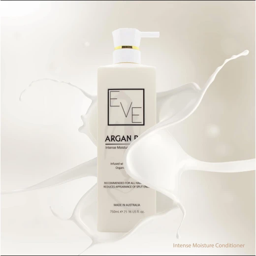 EVE Argan Oil Conditioner – Deep Hydration 750ml – Nourishes, Repairs Damaged Hair, Reduces Frizz & Leaves Hair Smooth, Shiny & Manageable for All Hair Types EVE Argan Oil Conditioner – Deep Hydration 750ml – Nourishes, Repairs Damaged Hair, Reduces Frizz & Leaves Hair Smooth, Shiny & Manageable for All Hair Types