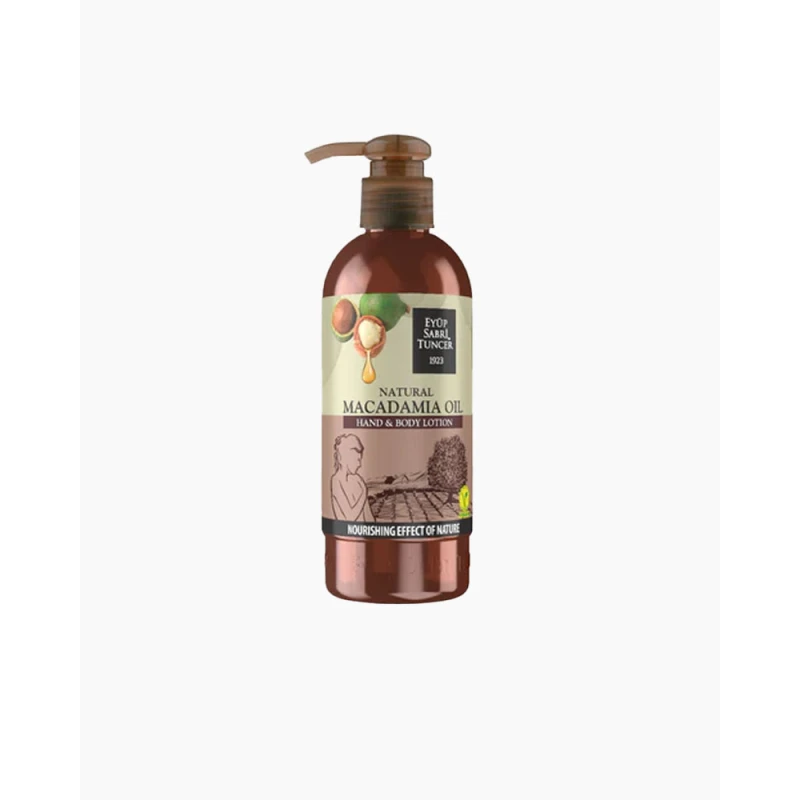 Natural Macadamia Oil Hand and Body Lotion 250ml – Deeply Nourishing and Moisturizing, Keeps Skin Soft, Smooth, and Hydrated, Enriched with Natural Macadamia Oil, Suitable for Daily Use, Ideal for All Skin Types - Eyüp Sabri Tuncer