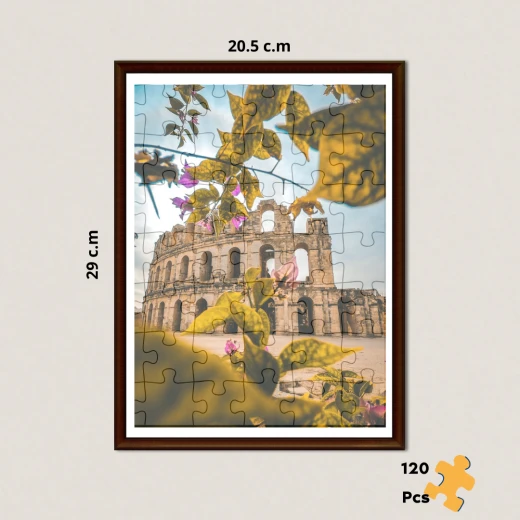 El Jem Museum Tunisia Puzzle, 120 Pieces with Glass Frame & Bilingual Story Card Discover Roman Heritage Through Art El Jem Museum Tunisia Puzzle, 120 Pieces with Glass Frame & Bilingual Story Card Discover Roman Heritage Through Art