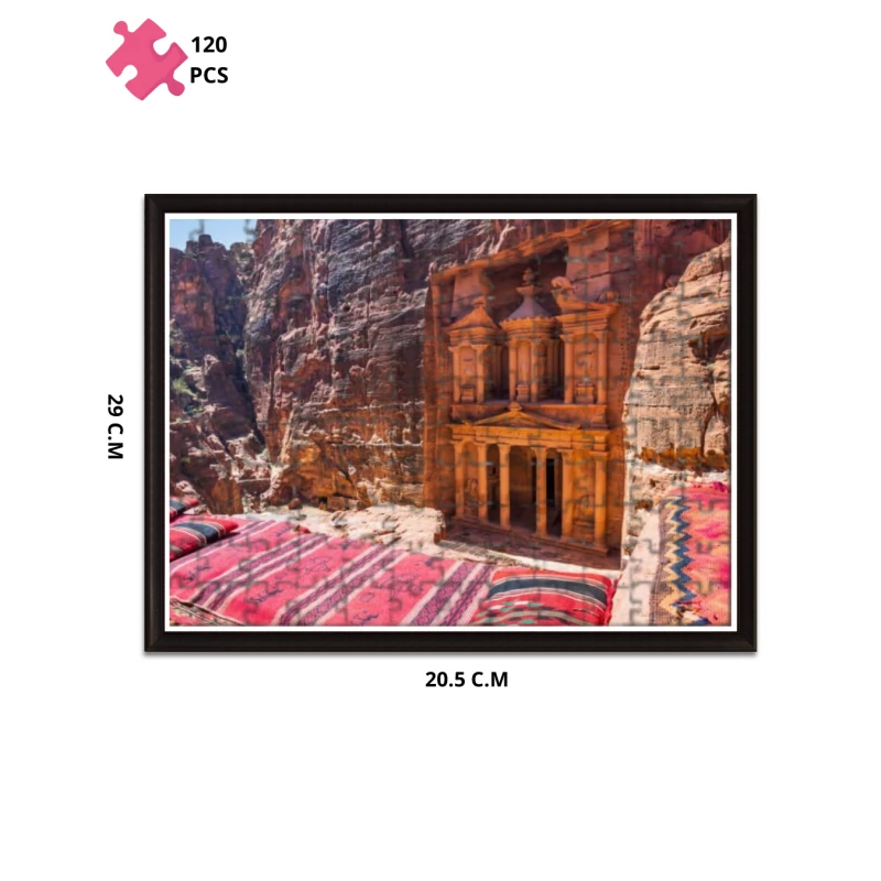 البتراء أحجية مكونة من 120 قطعة، بقياس 20.5 سم × 29 سم - فلكلور