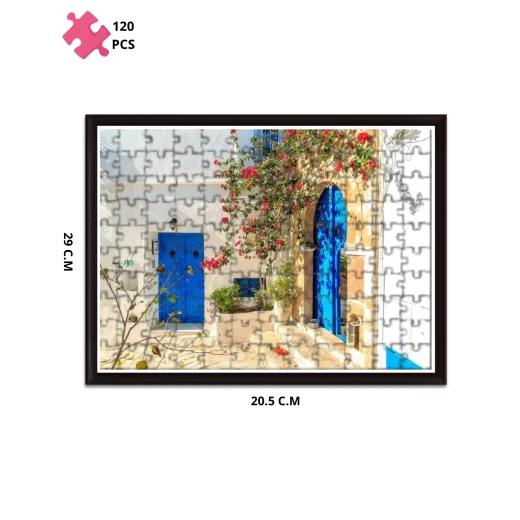 سيدي بوسعيد - تونس أحجية مكونة من 120 قطعة، بقياس 20.5 سم × 29 سم سيدي بوسعيد - تونس أحجية مكونة من 120 قطعة، بقياس 20.5 سم × 29 سم