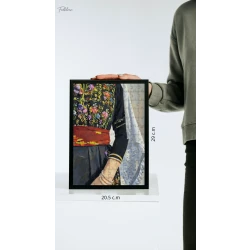 Folklore 120-Piece Puzzle, “Folklore Palestinian Traditional Dress (Women)”, 20.5 x 29 cm Watercolor Jigsaw, Includes Short Story & Bonus Glass Frame for Display