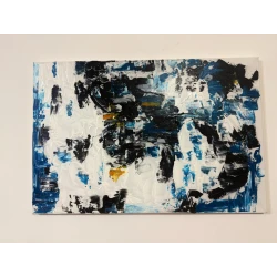 Handmade abstract painting titled "Spiritual purity" One piece