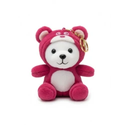 AS art Cute Teddy Bear Keychain – Soft Plush Charm with Unique Outfits, Perfect for Bags, Keys & Sweet Gifts