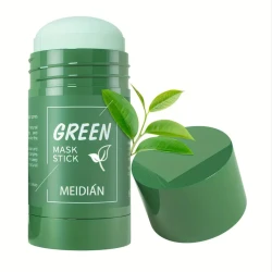 Green Tea Purifying Clay Mask Stick | Deep Pore Cleanser, Blackhead Remover & Oil Control | Anti-Acne & Detoxifying Solid Face Mask