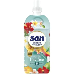 SAN Pacifico Laundry Detergent 1.269L, powerful deep cleaning formula for tough stain removal, leaves clothes fresh and clean long lasting scent, suitable for all fabric types and daily household laundry use with efficiency
