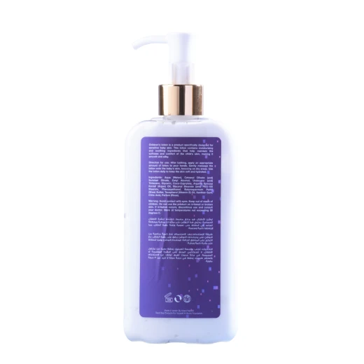 La Moon Baby Lotion is a lightweight fast absorbing formula enriched with Shea Butter Argan Oil and a soft Rose fragrance. It deeply hydrates and soothes baby’s skin Size: 200ml - La'moon - Image 3